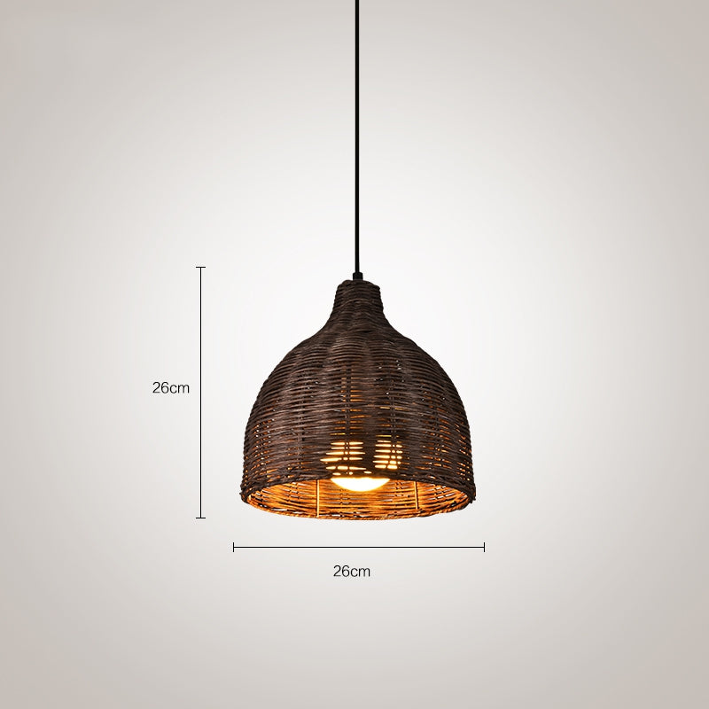 Luminoir – Bambus Rattan Hängelampe