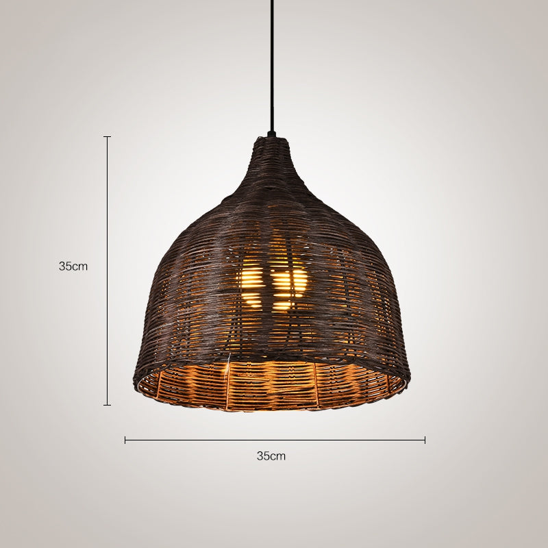 Luminoir – Bambus Rattan Hängelampe