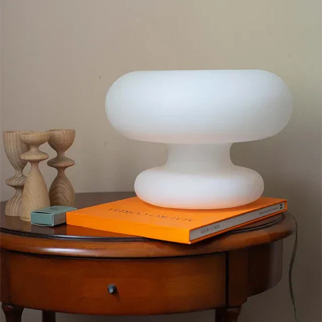 GlassGlow - Runde Glasklampe