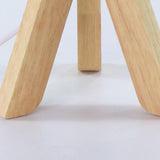 Holz - Dreibein Tischlampe