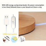 GlowWood - LED Tischlampe