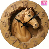 EquineElegance - Geräuschlose Wanduhr