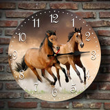 GallopTime - Pferde Wanduhr