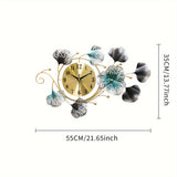 LeafTime - Metall Wanduhr