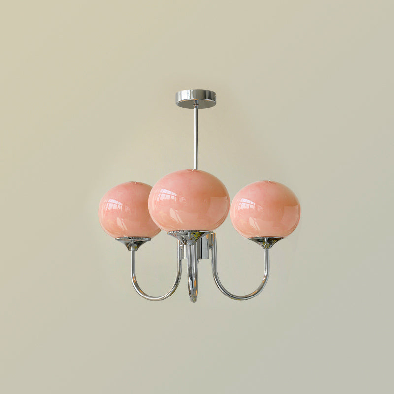 MarshmallowHome – Glas Kronleuchter Rosa