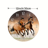 GallopTime - Pferde Wanduhr