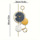 ModernHome - Gold Wanduhr