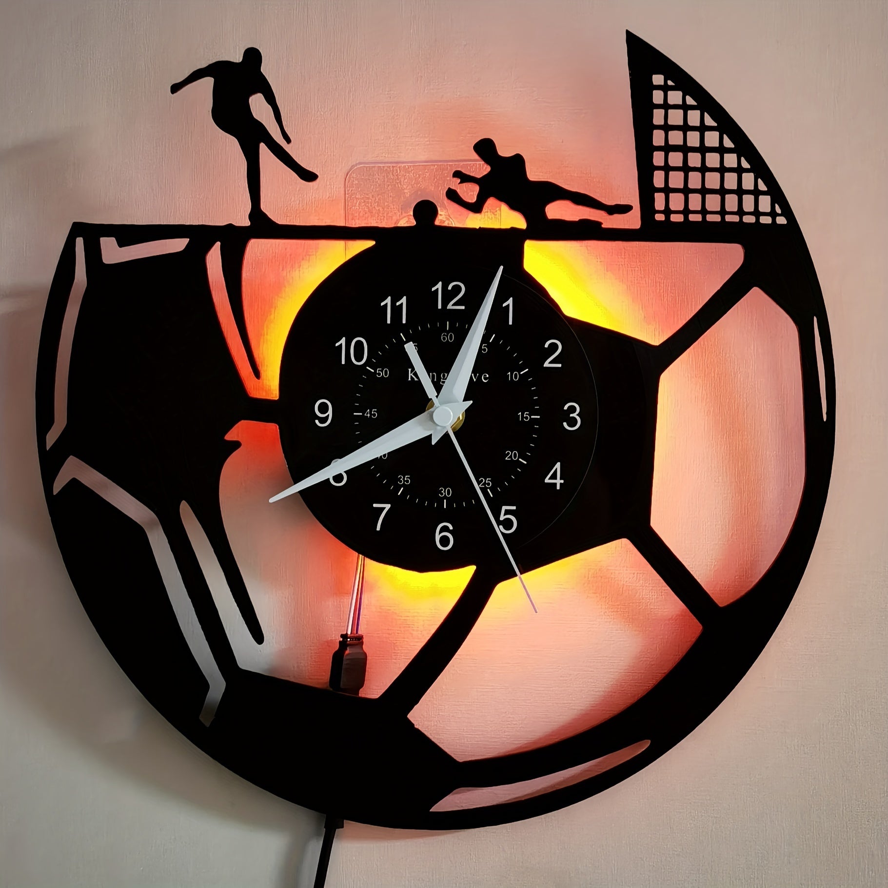 Vinyluhr - Fußball Uhr