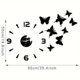 AcrylicButterfly - 3D Wanduhr