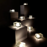 GlowCrystal - Transparente Tischlampe