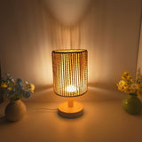 BarrelGlow - Holz Tischlampe
