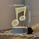 LumiNote - Acryl Musiknoten Lampe