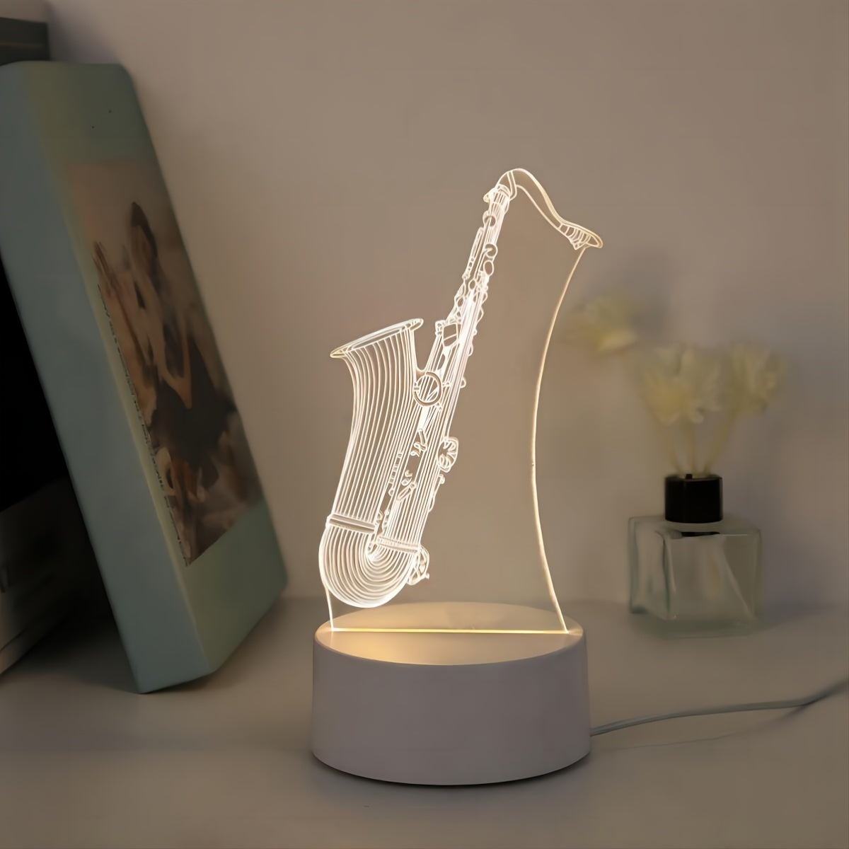 SaxGlow - 3D Saxophon Lampe