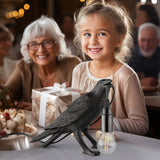 RavenLicht – Schwarze Krähe Tischlampe