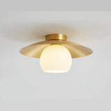 MessingKap - Goldene Deckenlampe