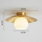 MessingKap - Goldene Deckenlampe