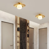 MessingKap - Goldene Deckenlampe