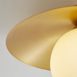 MessingKap - Goldene Deckenlampe