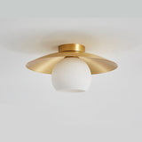 MessingKap - Goldene Deckenlampe