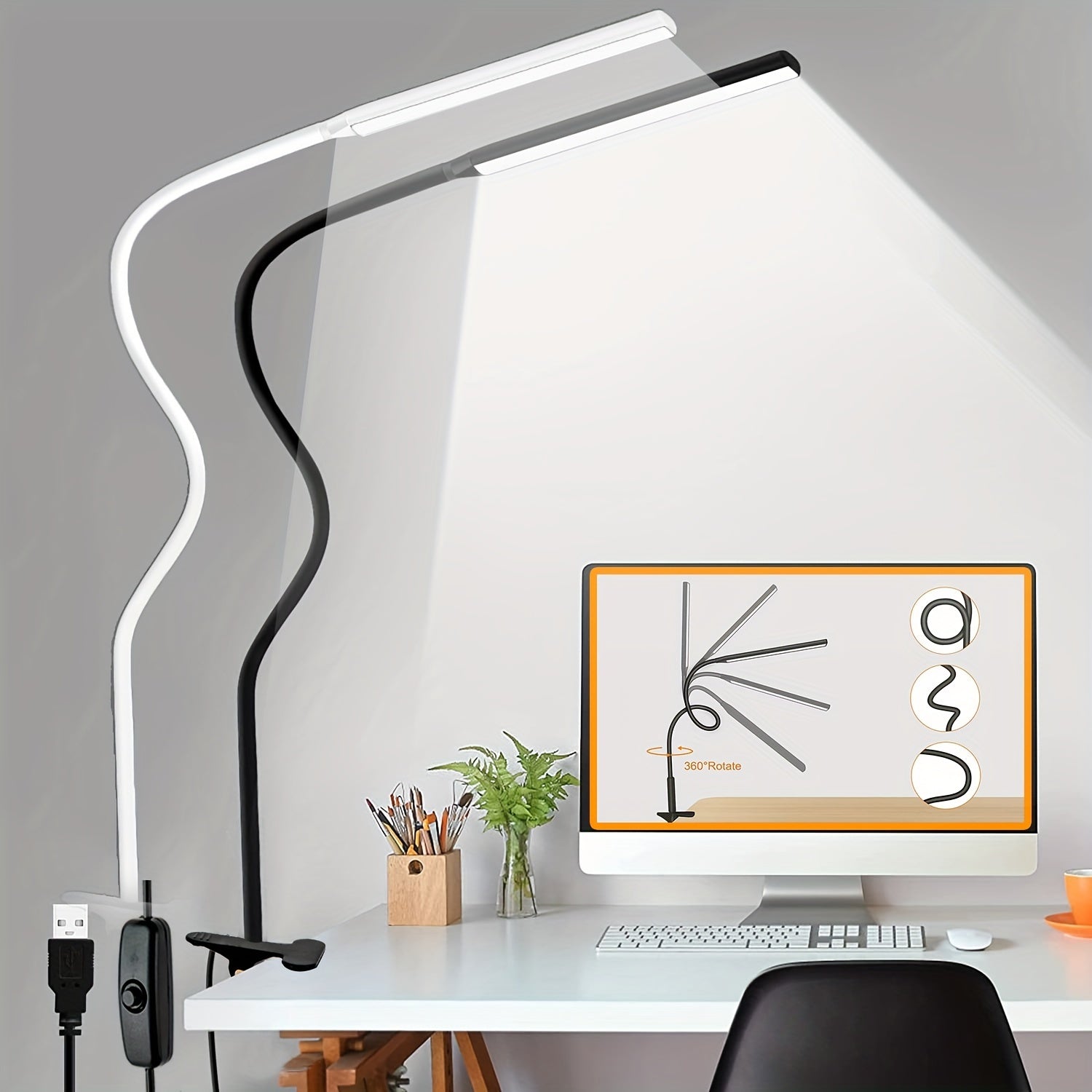 FlexiGlow – LED Schreibtischlampe