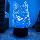WolfLicht – 3D Nachttischlampe