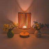 BarrelGlow - Holz Tischlampe