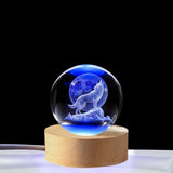 WolfLamp - 3D Glas Nachtlicht