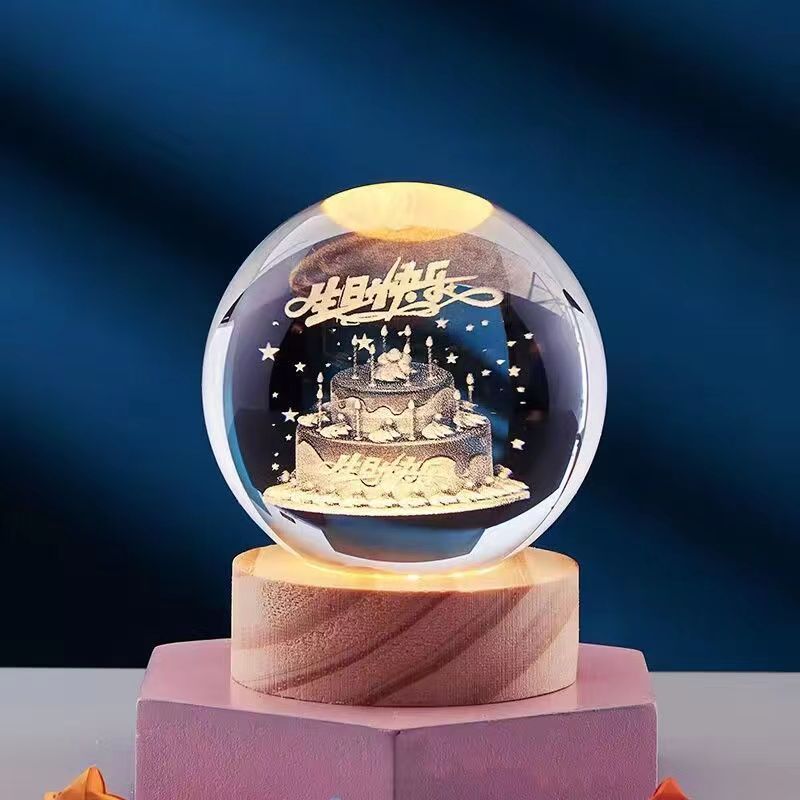 CrystalGlow – 3D Nachtlampe