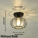 CrystalGlow – Deckenlampe Schwarz Gold