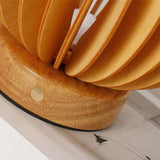 PumpkinGlow - Holz Tischlampe