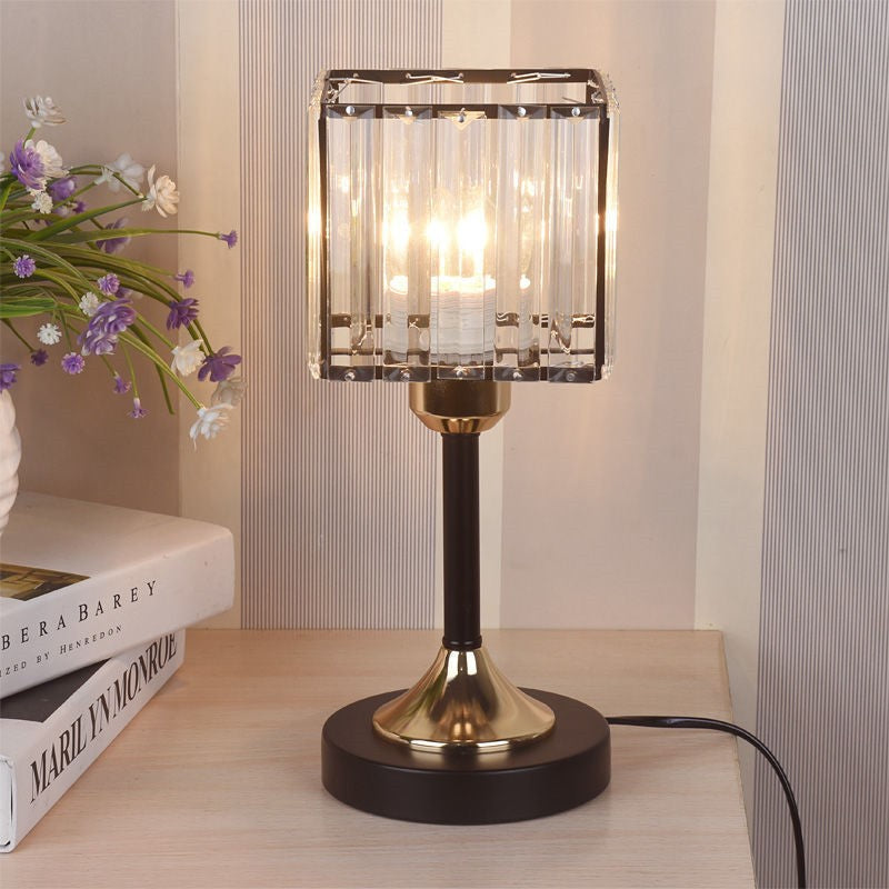 LumiGlow - Kristall-Tischlampe