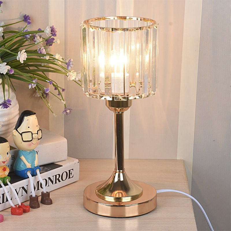 LumiGlow - Kristall-Tischlampe