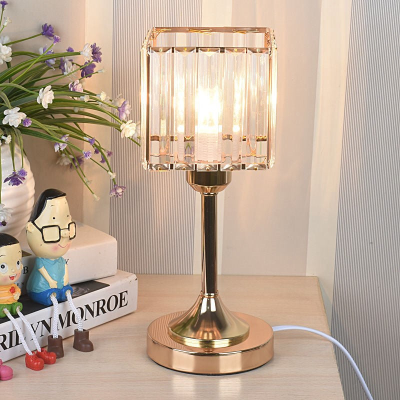 LumiGlow - Kristall-Tischlampe