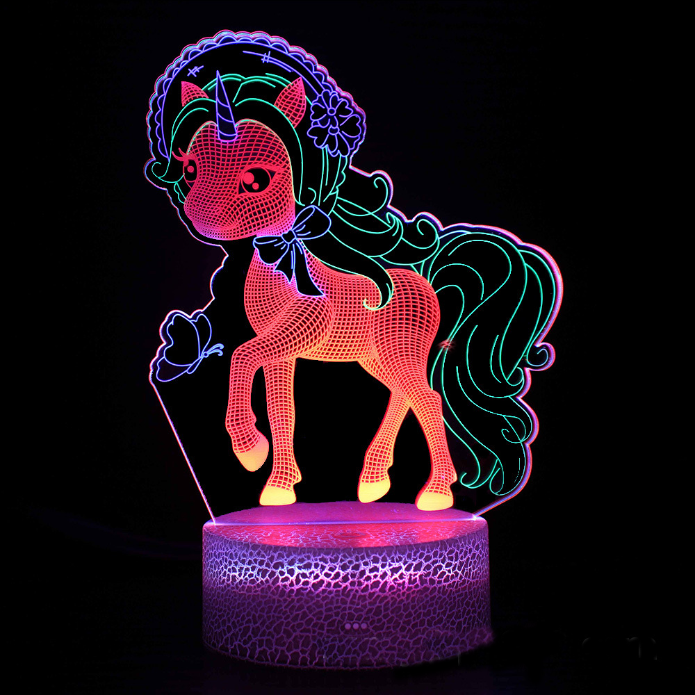 LumiUnicorn – 3D LED Nachtlicht
