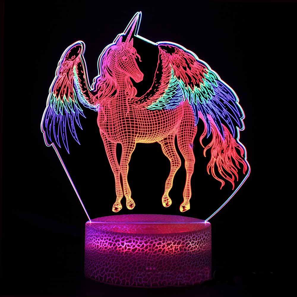 LumiUnicorn – 3D LED Nachtlicht