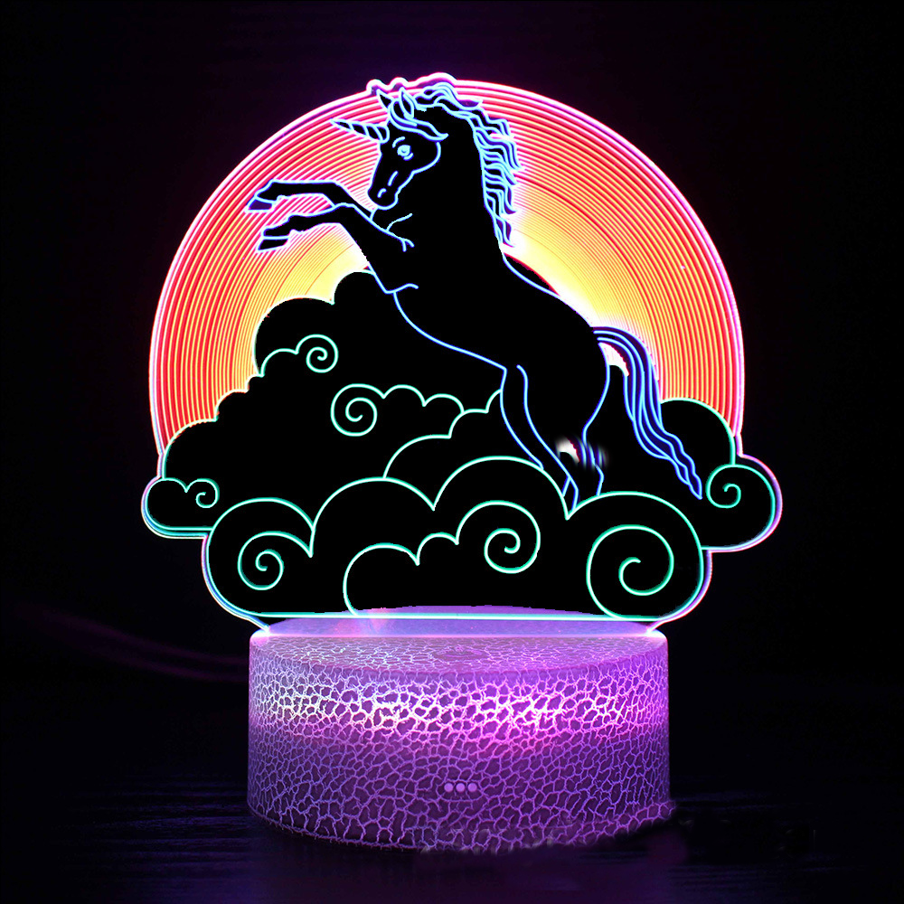 LumiUnicorn – 3D LED Nachtlicht