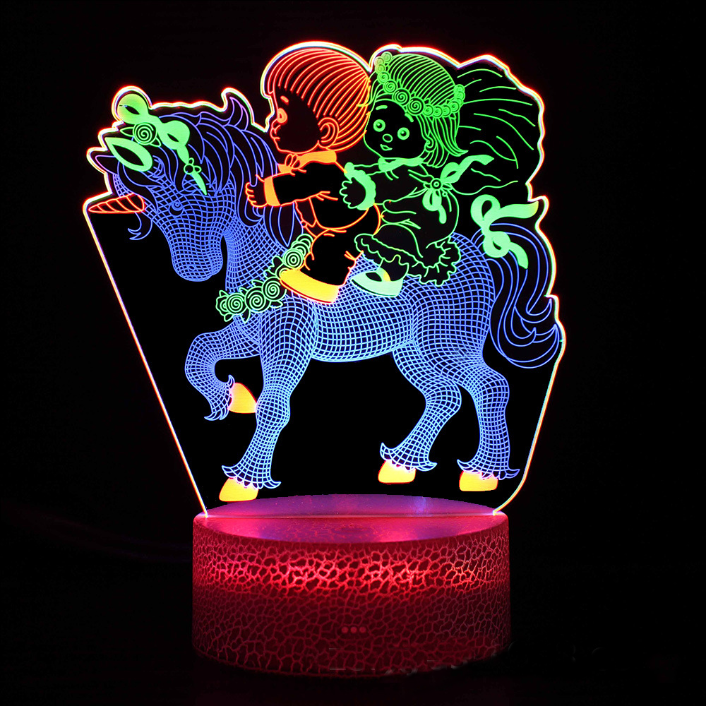 LumiUnicorn – 3D LED Nachtlicht