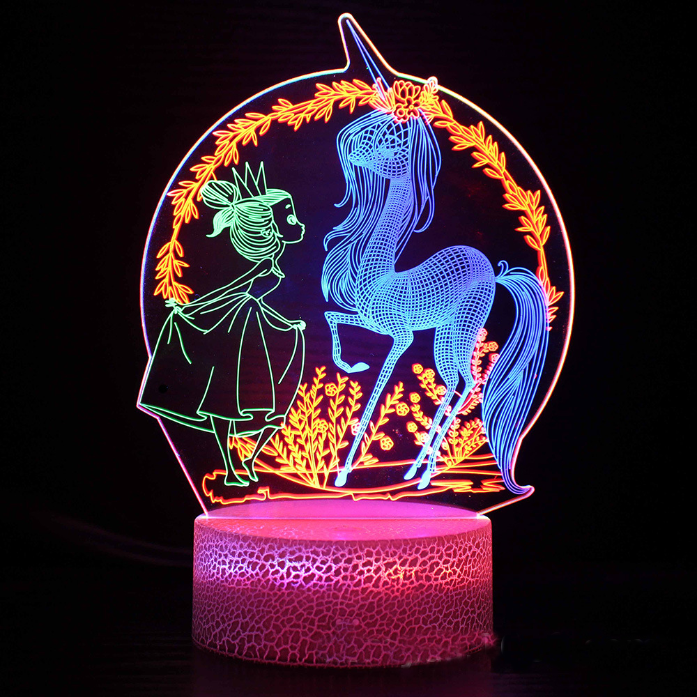 LumiUnicorn – 3D LED Nachtlicht