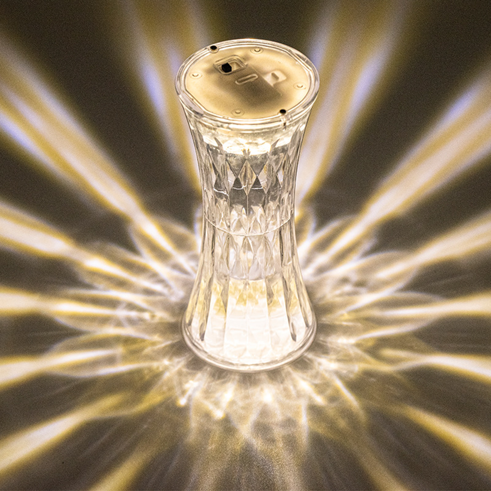 CrystalLuxe - Kristall Tischlampe