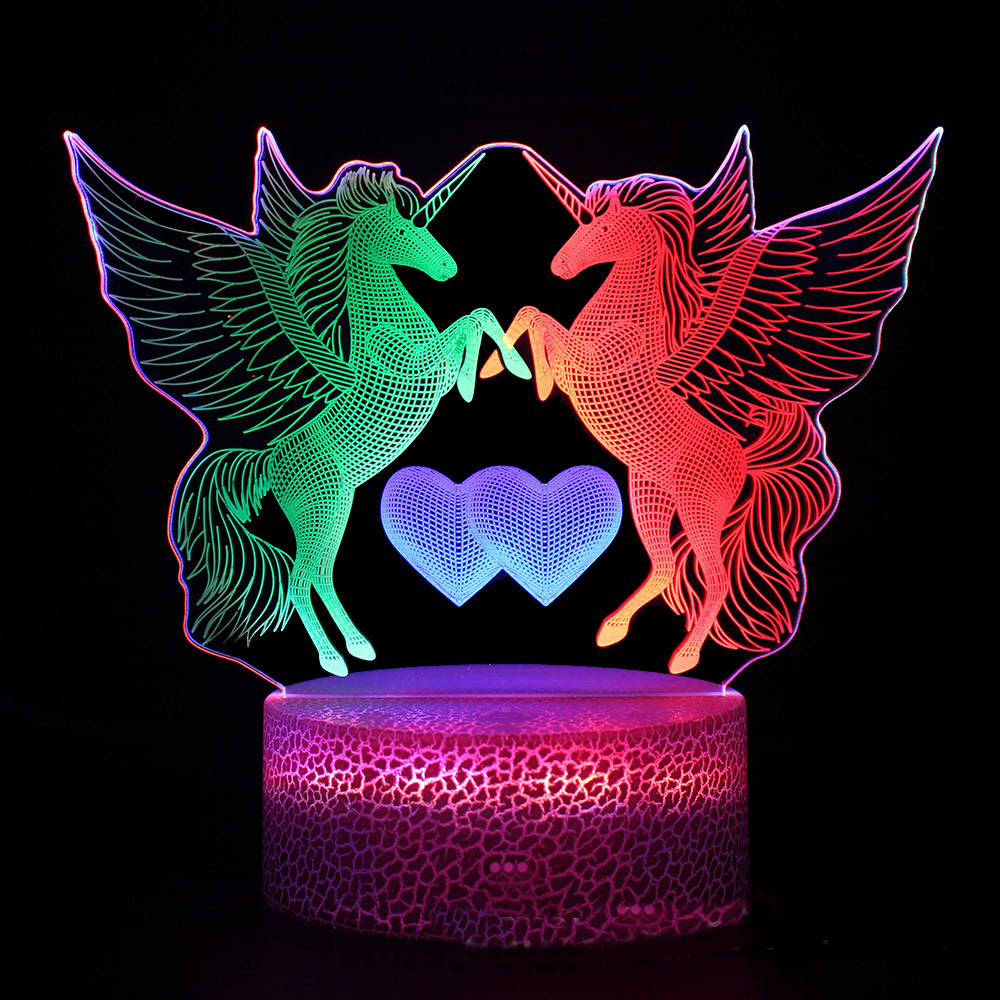 LumiUnicorn – 3D LED Nachtlicht