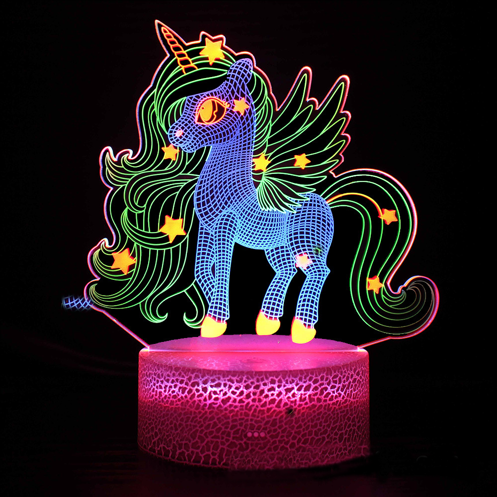 LumiUnicorn – 3D LED Nachtlicht