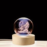WolfLamp - 3D Glas Nachtlicht