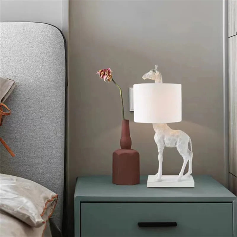 Fabrikage – Giraffen Tischlampe