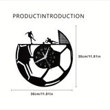Vinyluhr - Fußball Uhr