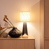 Bami Tischlampe aus Baumwolle