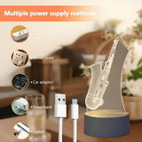 SaxGlow - 3D Saxophon Lampe