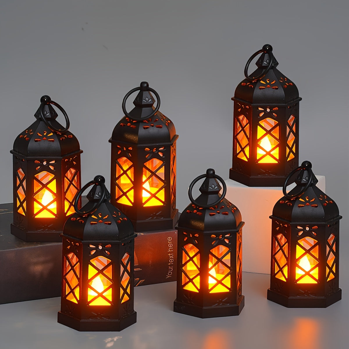 LuxeGlow - Rustikale LED-Teelichthalter