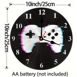 GameTime - Runde Holz Wanduhr