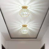 CrystalGlow – Deckenlampe Schwarz Gold