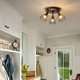 RusticGlow - Schwarze Deckenlampe